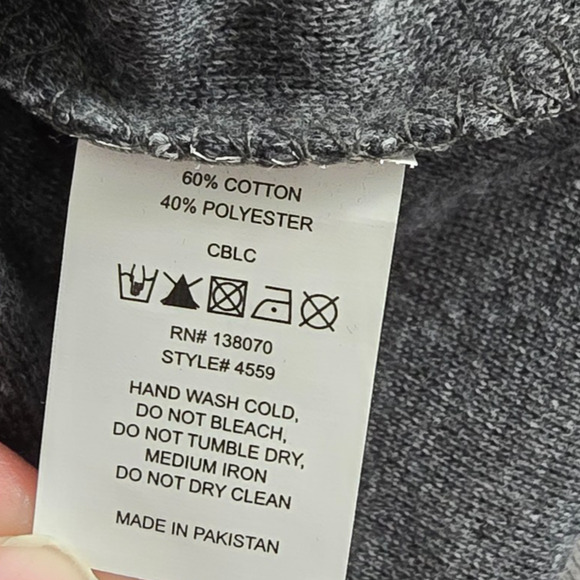 Trade Heritage Hooded Sweatshirt Women's S Charcoal Raw Hems Pullover NWT - Picture 3 of 16